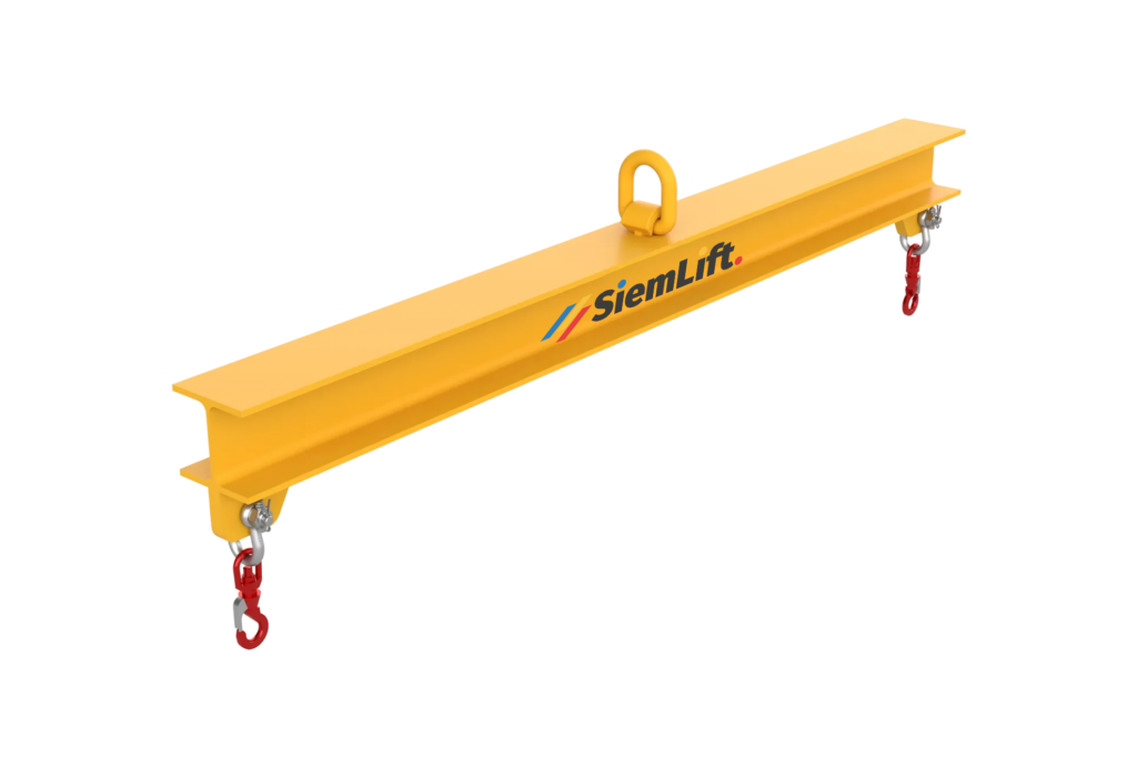 Bilancino di sollevamento Siem Lift con ganci fissi per movimentazione industriale dei carichi.