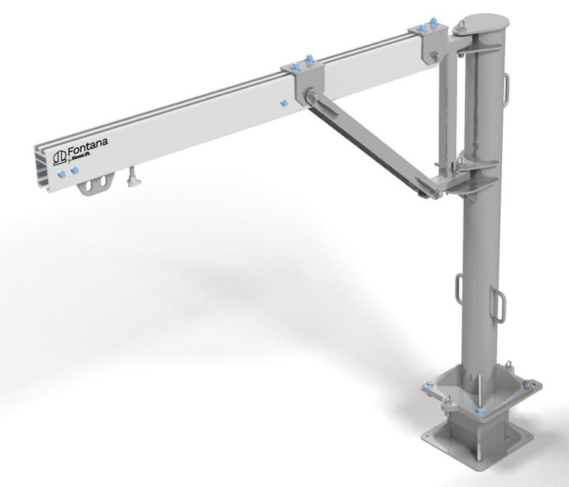 Sistema Davit Modello A25 Siem Lift per manutenzione coperture e accesso in quota.