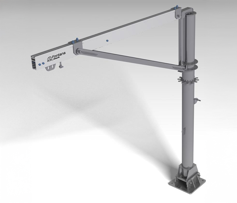 Sistema Davit Modello AT Siem Lift per accesso in quota e manutenzione facciate.
